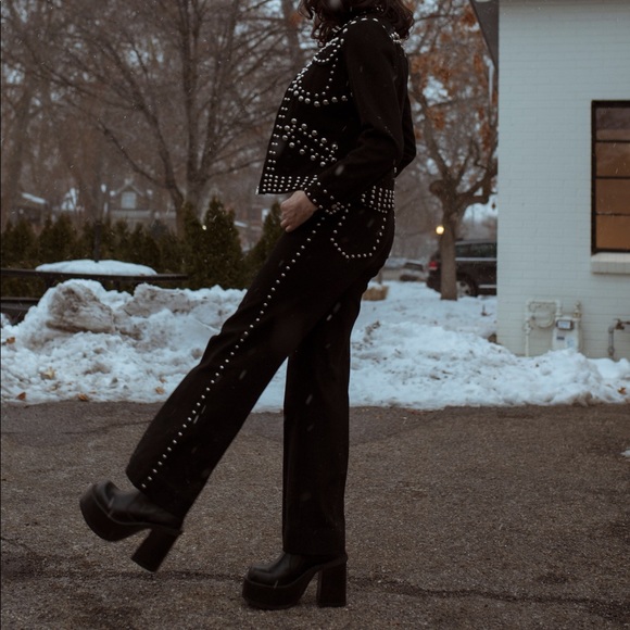 SOLD || 70s Authentic Roncelli Studded Denim Set - Picture 4 of 8